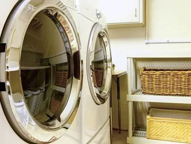 clean behind washer and dryer