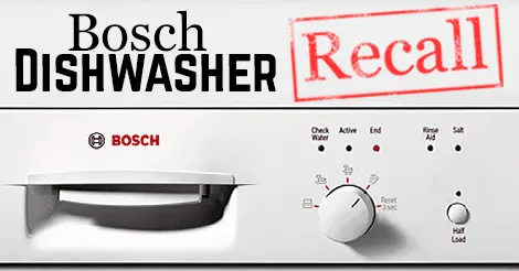 Bosch Dishwasher Recall 2015
