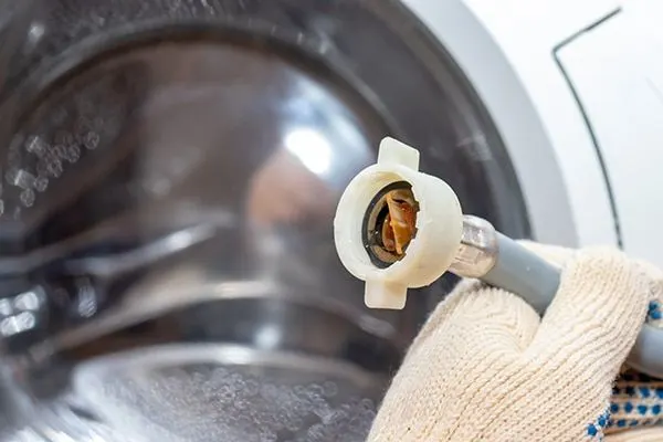 LG front load washer leaking